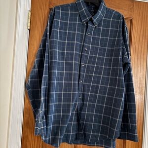 Arrow Navy Checkered Button Down Shirt